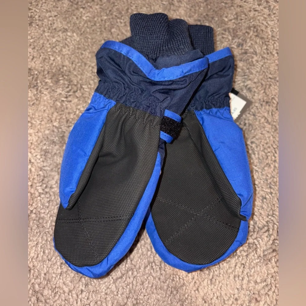 The Children's Place Blue and Black Mittens